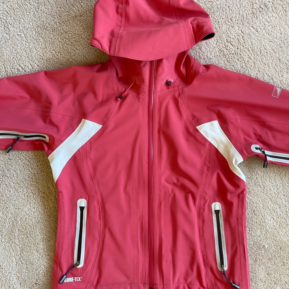 Ski Wind/ Waterproof Shell Jacket, Light Red, Sma… - image 5